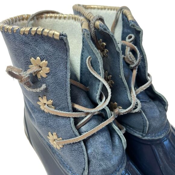 Jack Rogers Chloe Metallic Duck Boot Rain boot Size 7 - Picture 9 of 10